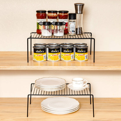 Kitchen Cabinet Shelf Organizer Set of 2 (4 Count)