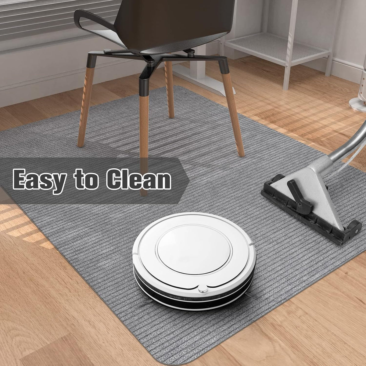 Desk Chair Mat for Hardwood Floor Corduroy Surface 1