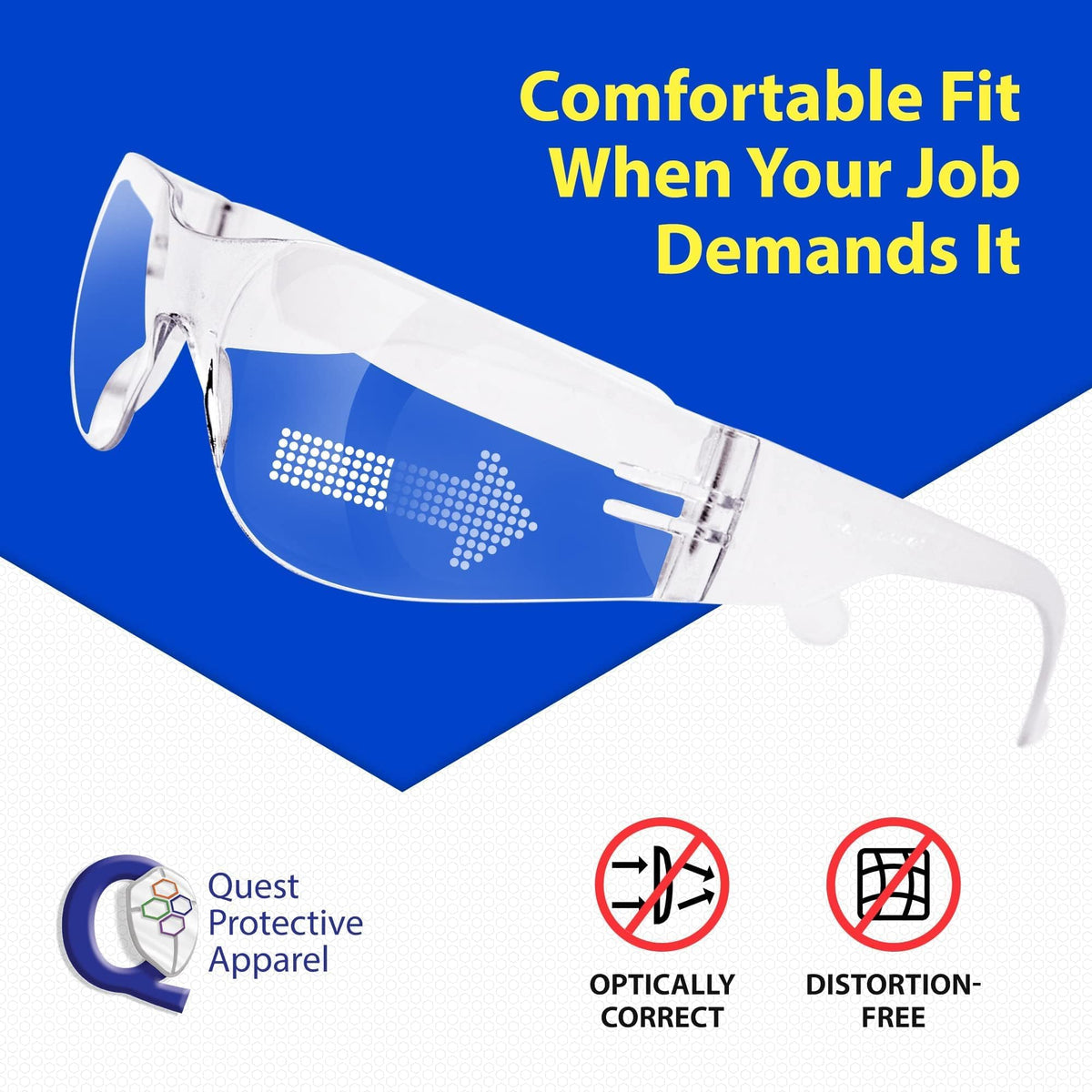 Quest Anti Fog Safety Glasses (144 Count)
