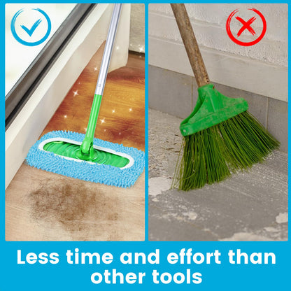 6Pcs Reusable Microfiber Mop Pads Compatible with Sweeper Mop (6 Count)
