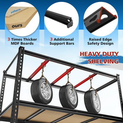 55" W Garage Shelving