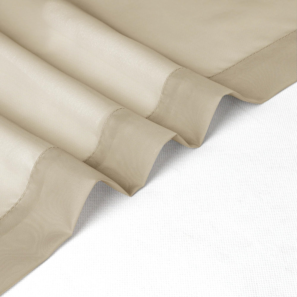 Taupe Sheer Valance for Windows (2 Count)