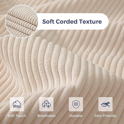 MAXYOYO Folding Sofa Bed with Backrest, Boneless Fold Out Couch Bed with Handle, 2 in 1 Convertible Bean Bag Chair to Floor Sofa Lounger, Comfy Folding Couch for Bedroom & Living Room, Beige