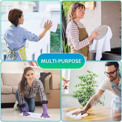 3 Pcs Extra Large Microfiber Cleaning Cloth 30" x 20" Washable Reusable Microfiber Towel Streak Free Lint Free Cloth for Cleaning Home Glass Office Window Bathrooms