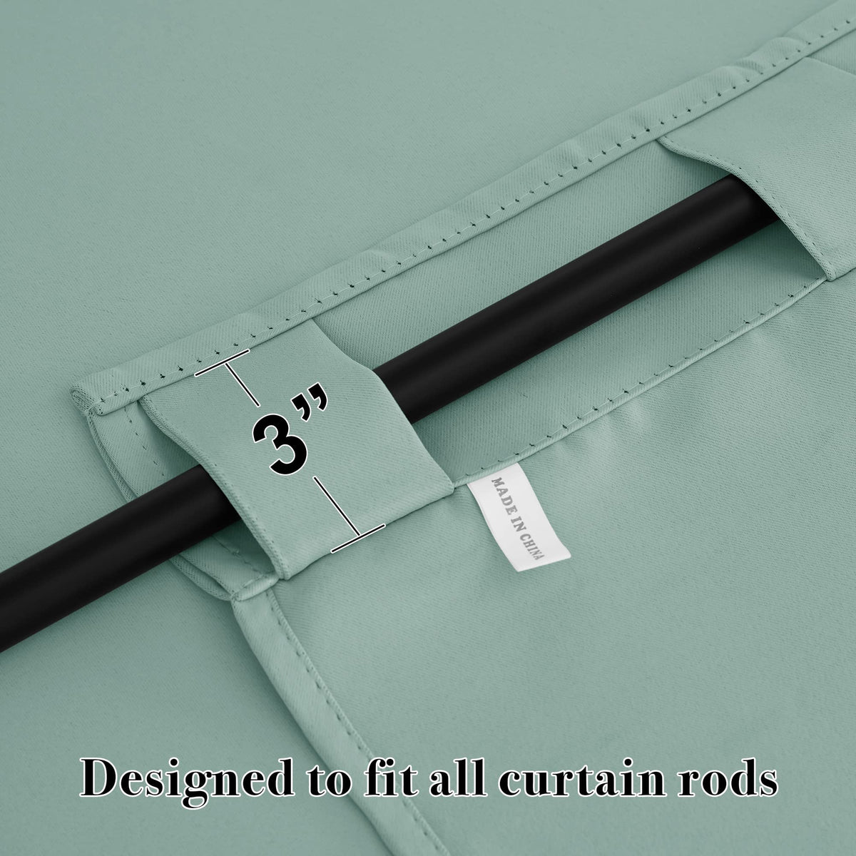 Small Window Curtains Blackout for Kitchen Bathroom Cafe RV Camper (2 Count)
