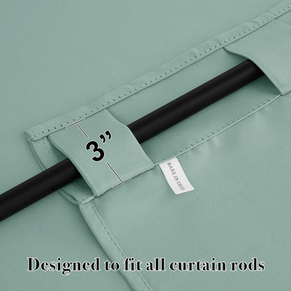 Small Window Curtains Blackout for Kitchen Bathroom Cafe RV Camper (2 Count)