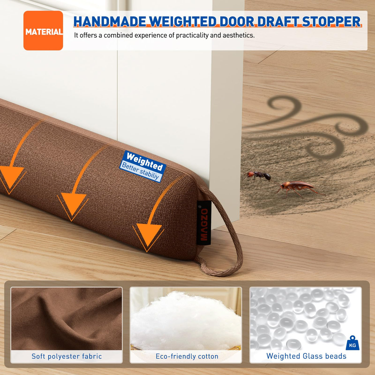 Under Door Draft Stopper 36 Inches