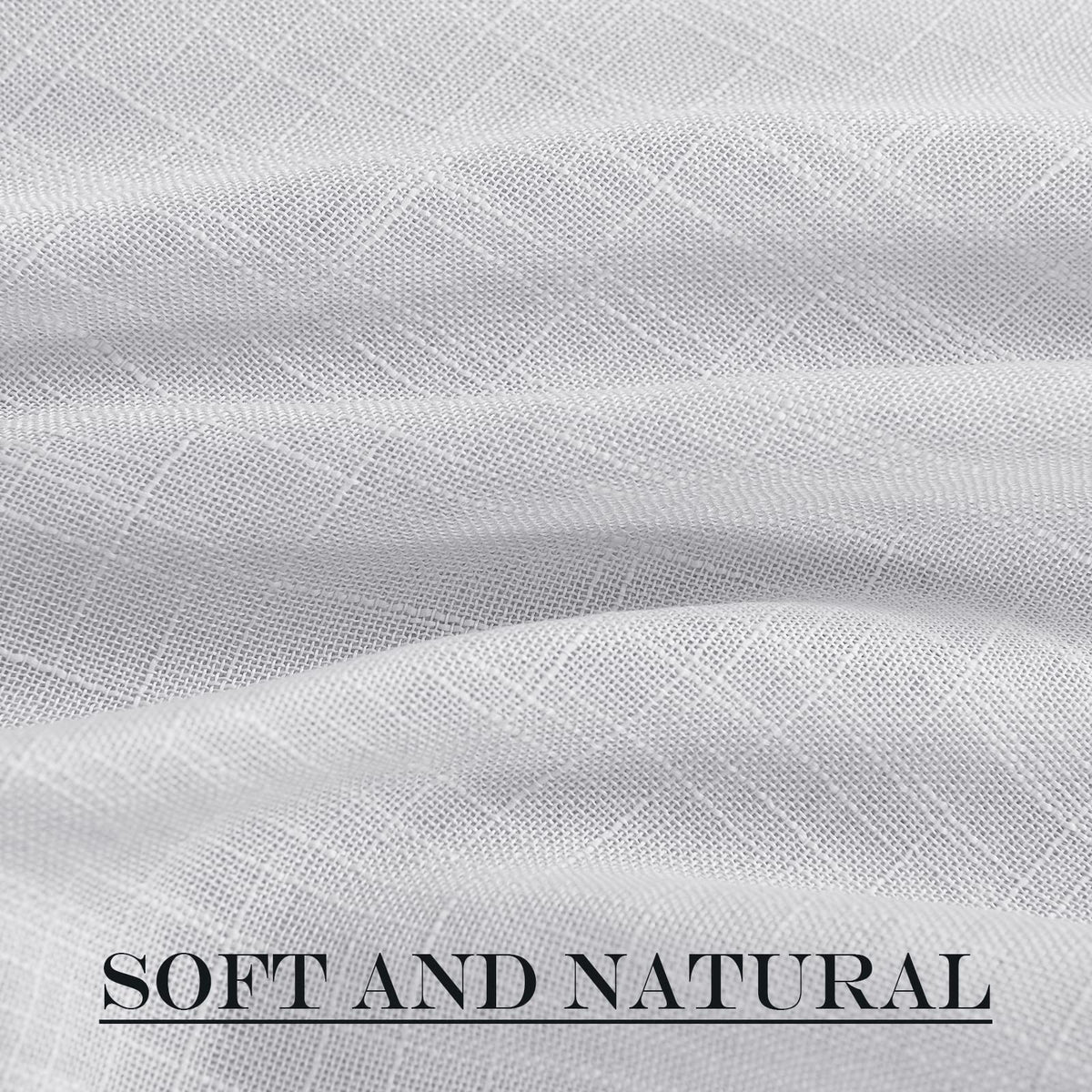 Light Grey Sheer Sidelight Curtain for Side Window Cover