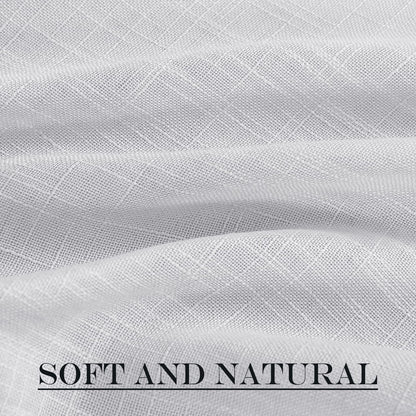 Light Grey Sheer Sidelight Curtain for Side Window Cover