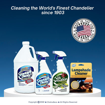 Sparkle Plenty Chandelier Cleaner Drip Dry Spray No Wipe (64 Fl Oz)