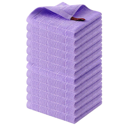 100% Cotton Terry Kitchen Dish Cloths (12 Count)