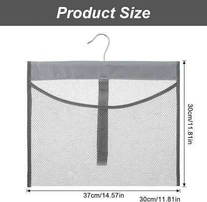 Mesh Shower Caddy Portable Shower Bag with Rotatable Hanger Quick Dry Hanging Toiletry Organizer Mesh Bath Toy Holder for Travel Gym Bathroom Dorm Essentials (Gray)