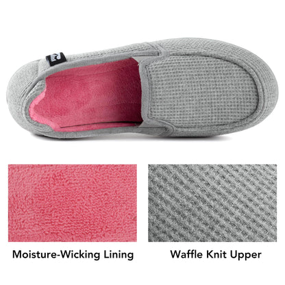 Women's Two Tone Hoodback Slipper with Removable Insole