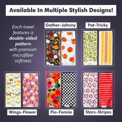 Double Sided Microfiber Hand Towels (2 Count)
