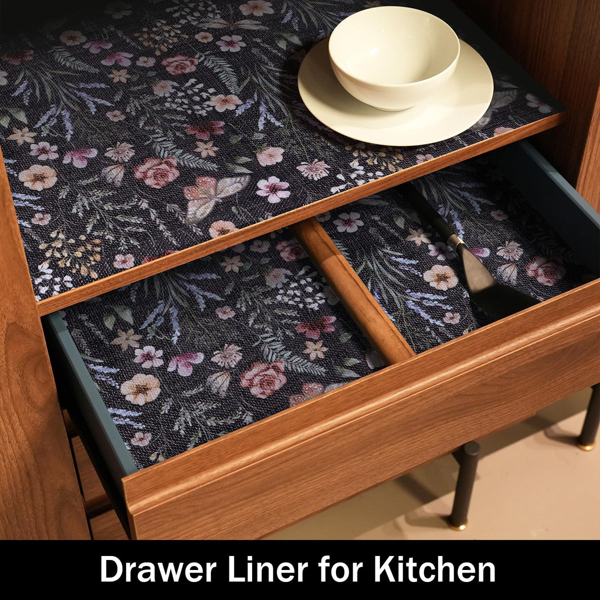 16IN x 10FT Butterfly Shelf and Drawer Liner for Kitchen Cabinets