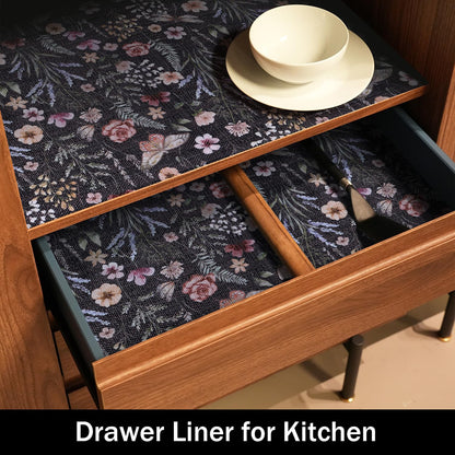 16IN x 10FT Butterfly Shelf and Drawer Liner for Kitchen Cabinets