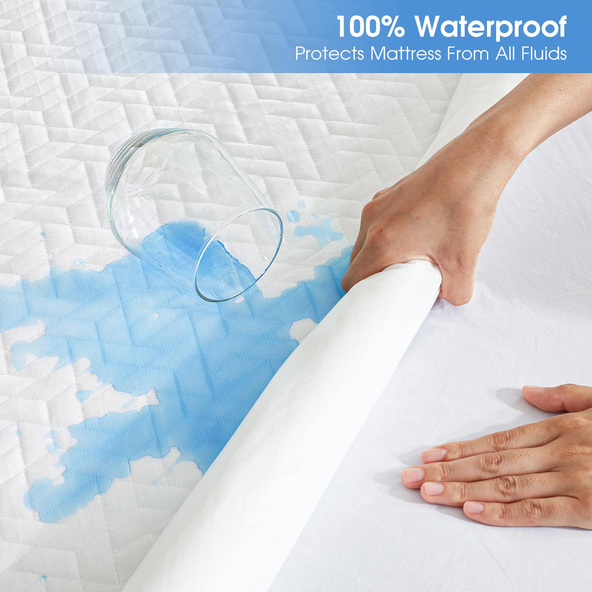 100% Waterproof Mattress Protector Full Size