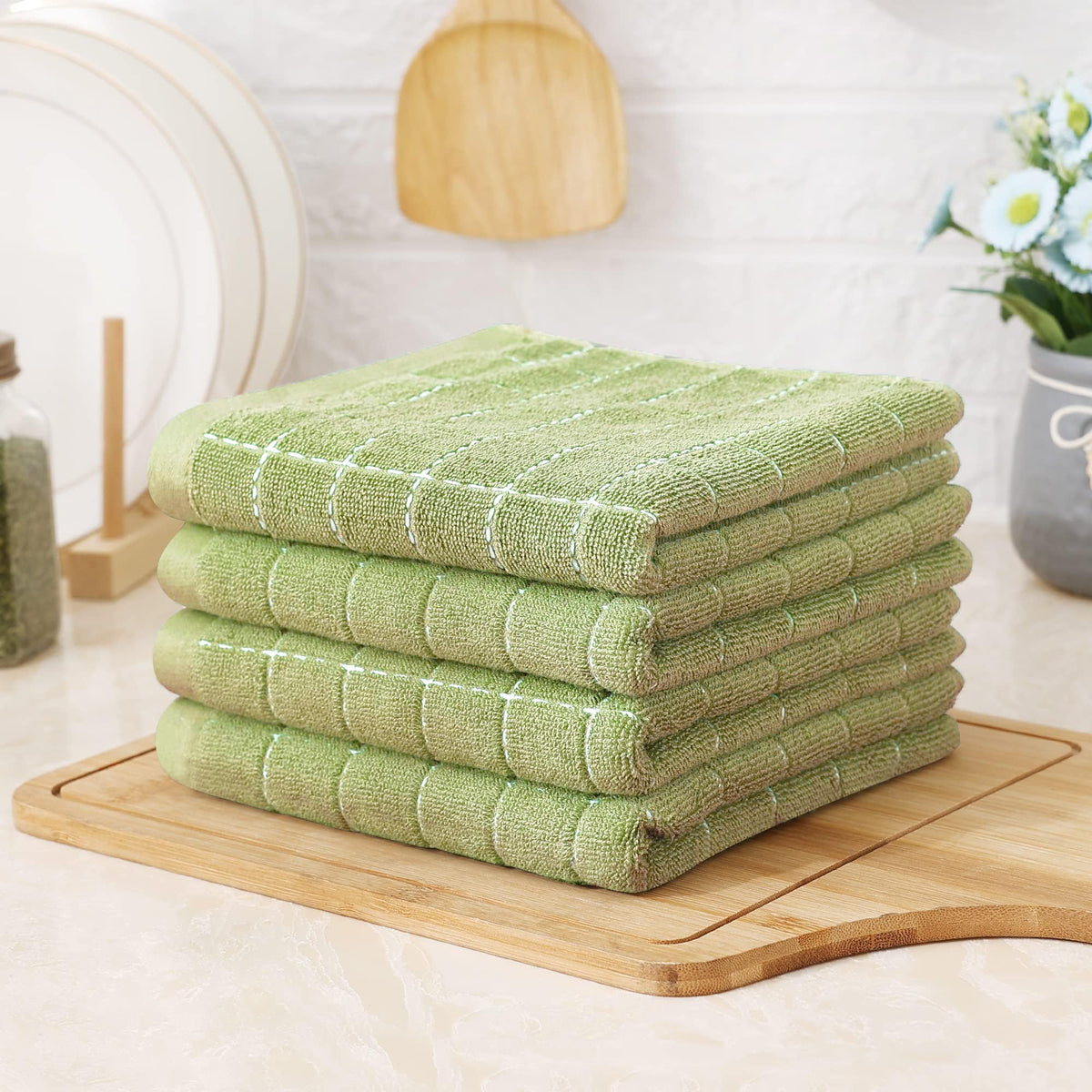 100% Cotton Terry Kitchen Towels (6 Count)