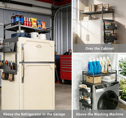 Adjustable Over The Fridge Organizer Side Magnetic Spice Rack
