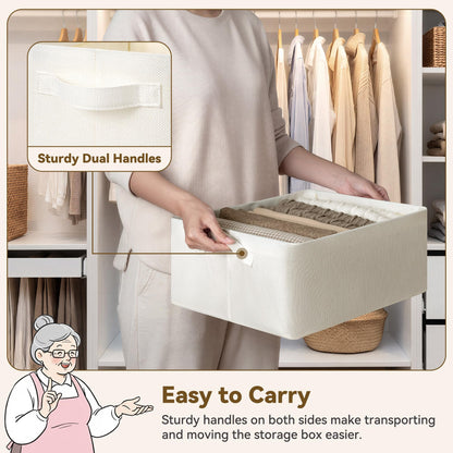 Storage Baskets with Metal Frame (2 Count)