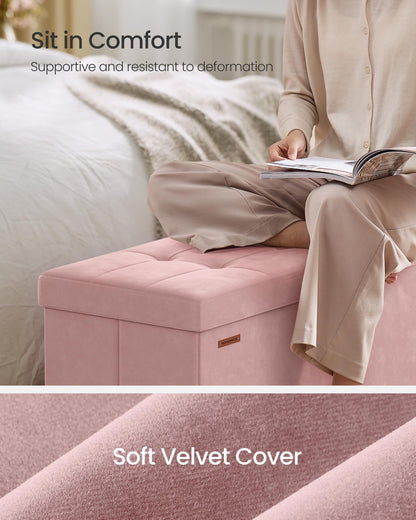 Storage Ottoman Bench with Legs
