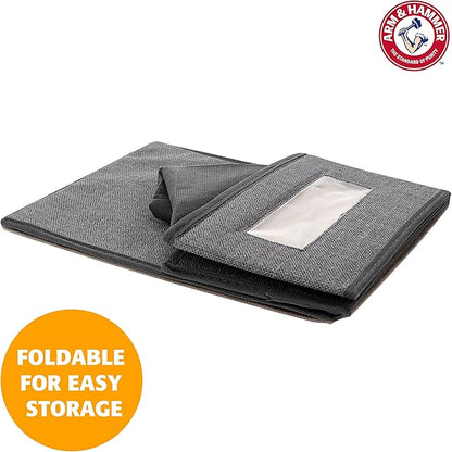 Arm & Hammer Bed Shoe Storage Box, Grey