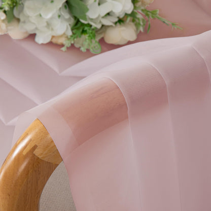 Sheer Blush Pink Curtains 90 inches Long 2 Panels (2 Count)