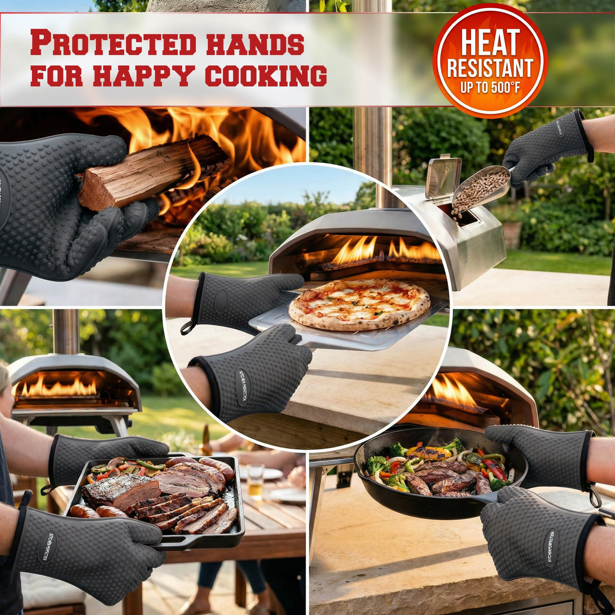 Silicone Pizza Oven Gloves