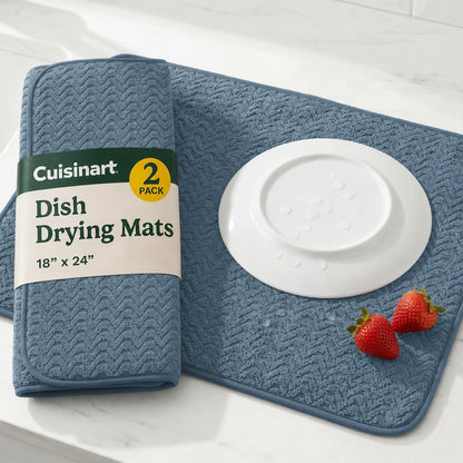Cuisinart Dish Drying Mat for Kitchen Counter (2 Count)