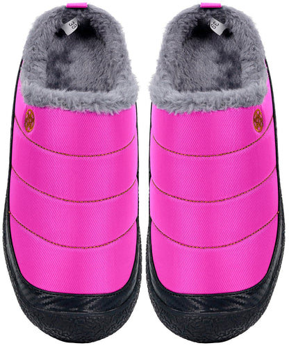 Womens Mens House Slippers Outdoor Winter Shoes Purple