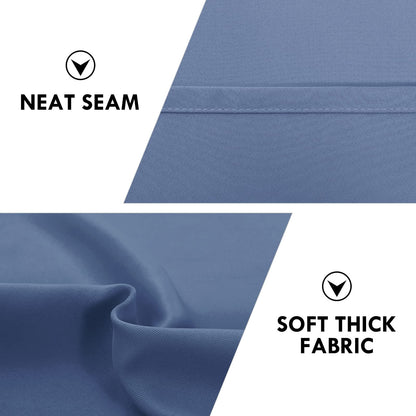Blackout Curtains for Bedroom 52 x 54 Inch Long Dusty Blue 2 Panels (2 Count)