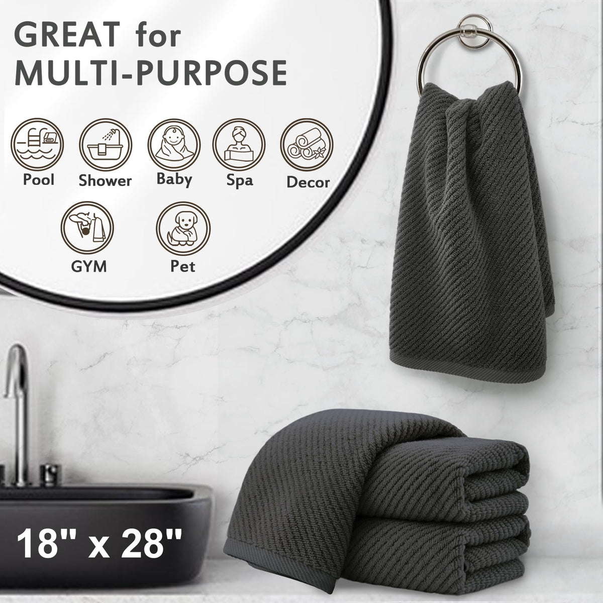 Hand Towels 4PC (4 Count)