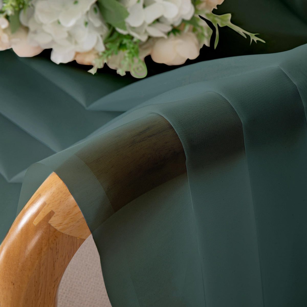 Hunter Green Sheer Valances for Windows (2 Count)