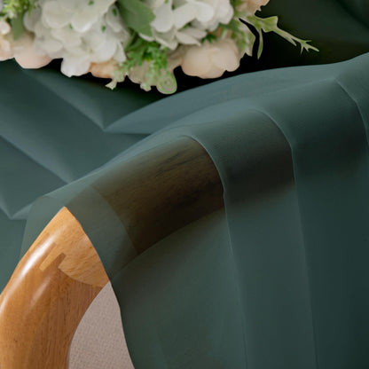 Hunter Green Sheer Valances for Windows (2 Count)