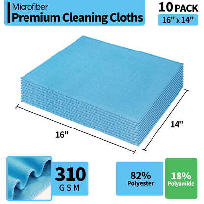 Microfiber Glass Cleaning Cloth (10 Count)