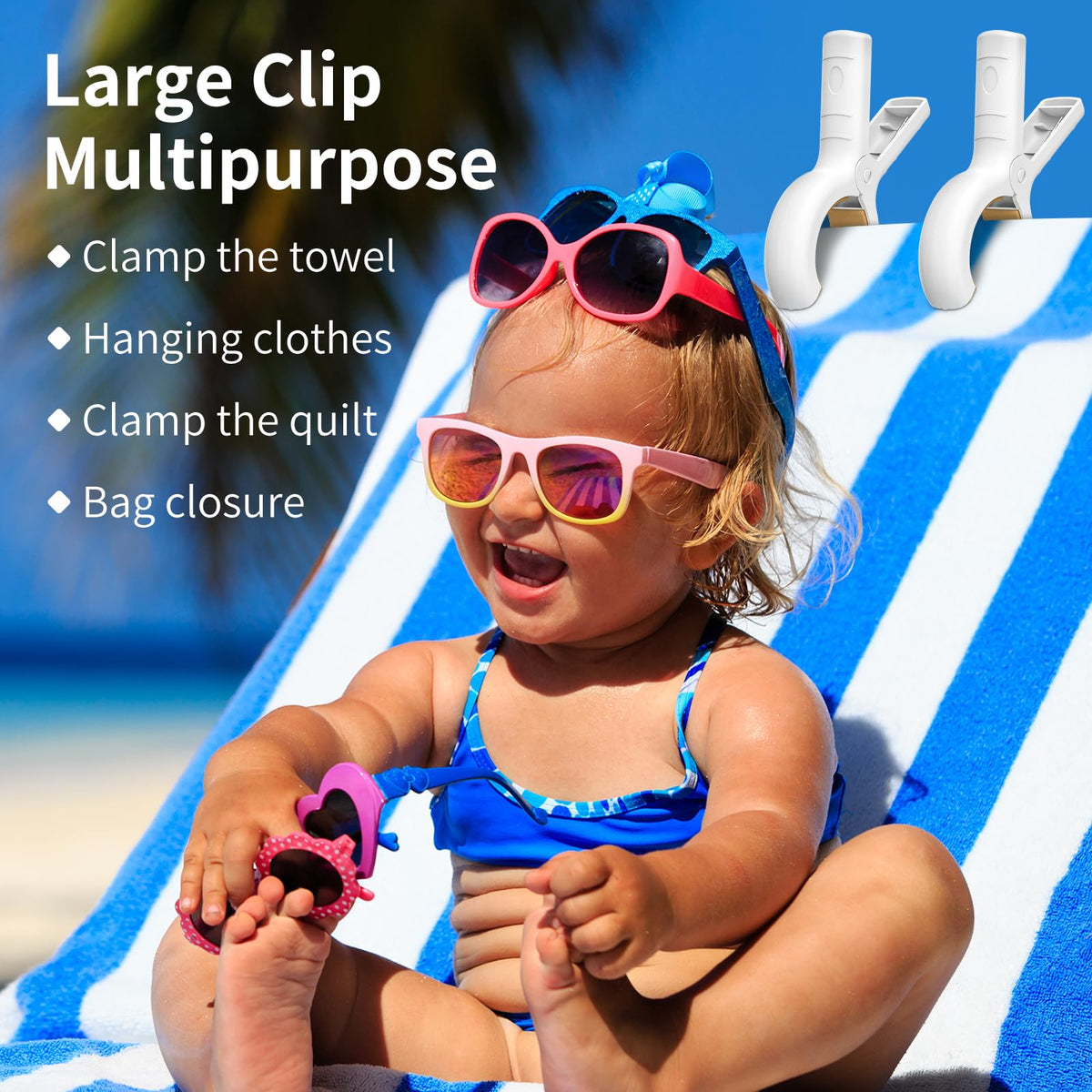 12 Pack Beach Towel Clips