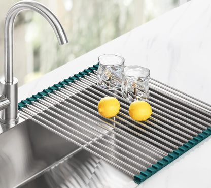 Roll Up Dish Drying Rack Over Sink