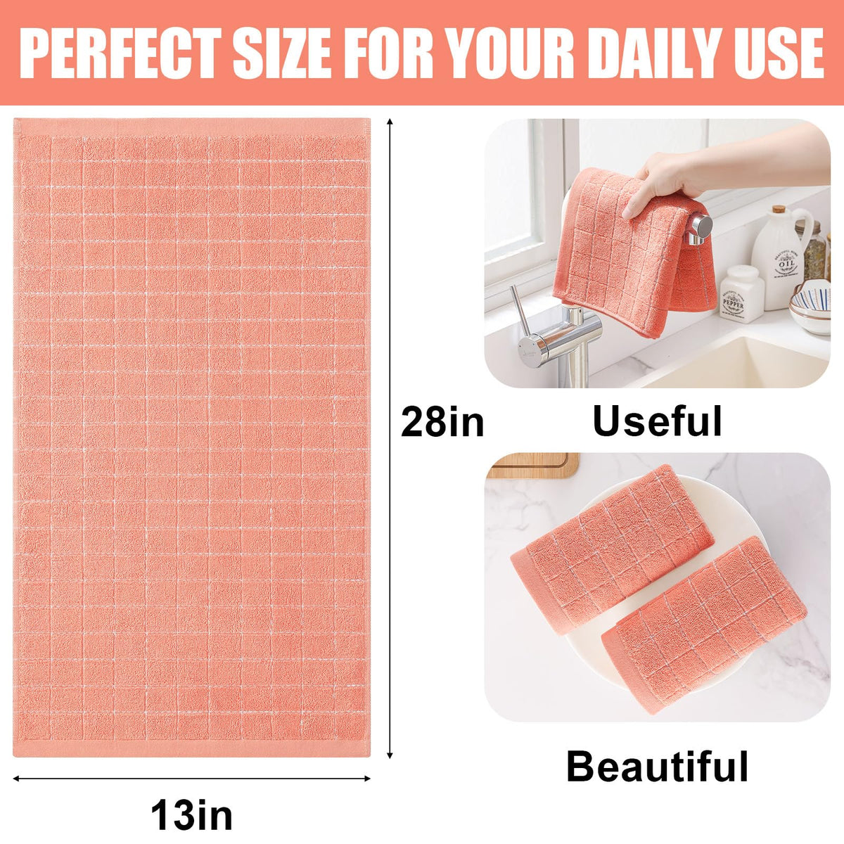 100% Cotton Terry Kitchen Towels (12 Count)