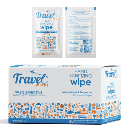 Hand Sanitizing Travel Wipes (30 Count)