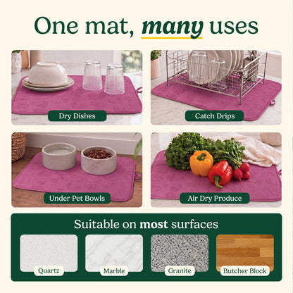 Cuisinart Dish Drying Mat for Kitchen Counter (2 Count)