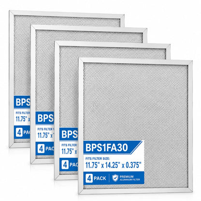 Range Hood Aluminum Mesh Filter (4 Count)