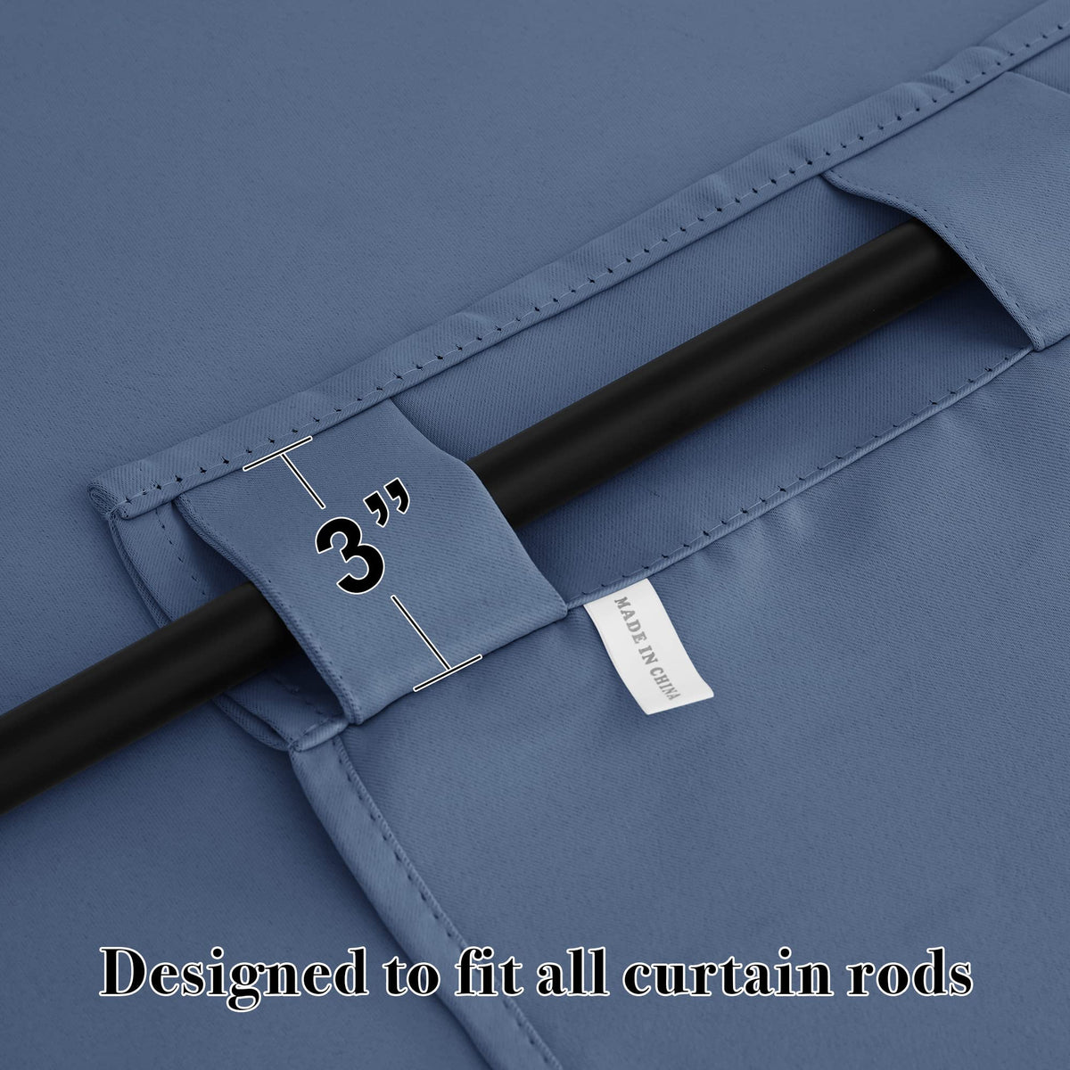 Blackout Curtains 72 inches Long for Bedroom (2 Count)