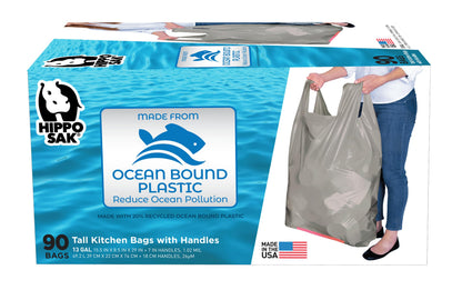 Tall Kitchen Garbage Bags with Ergonomic Handles (90 Count)