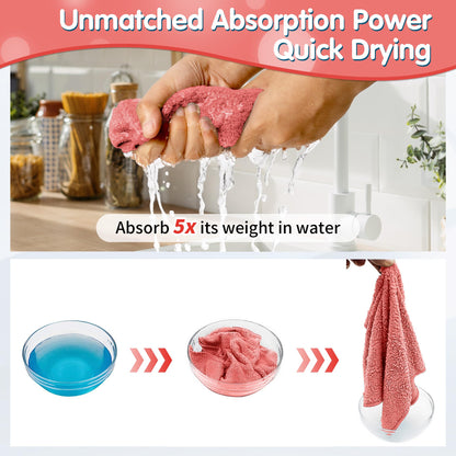 Red Microfiber Cleaning Cloth (12 Count)