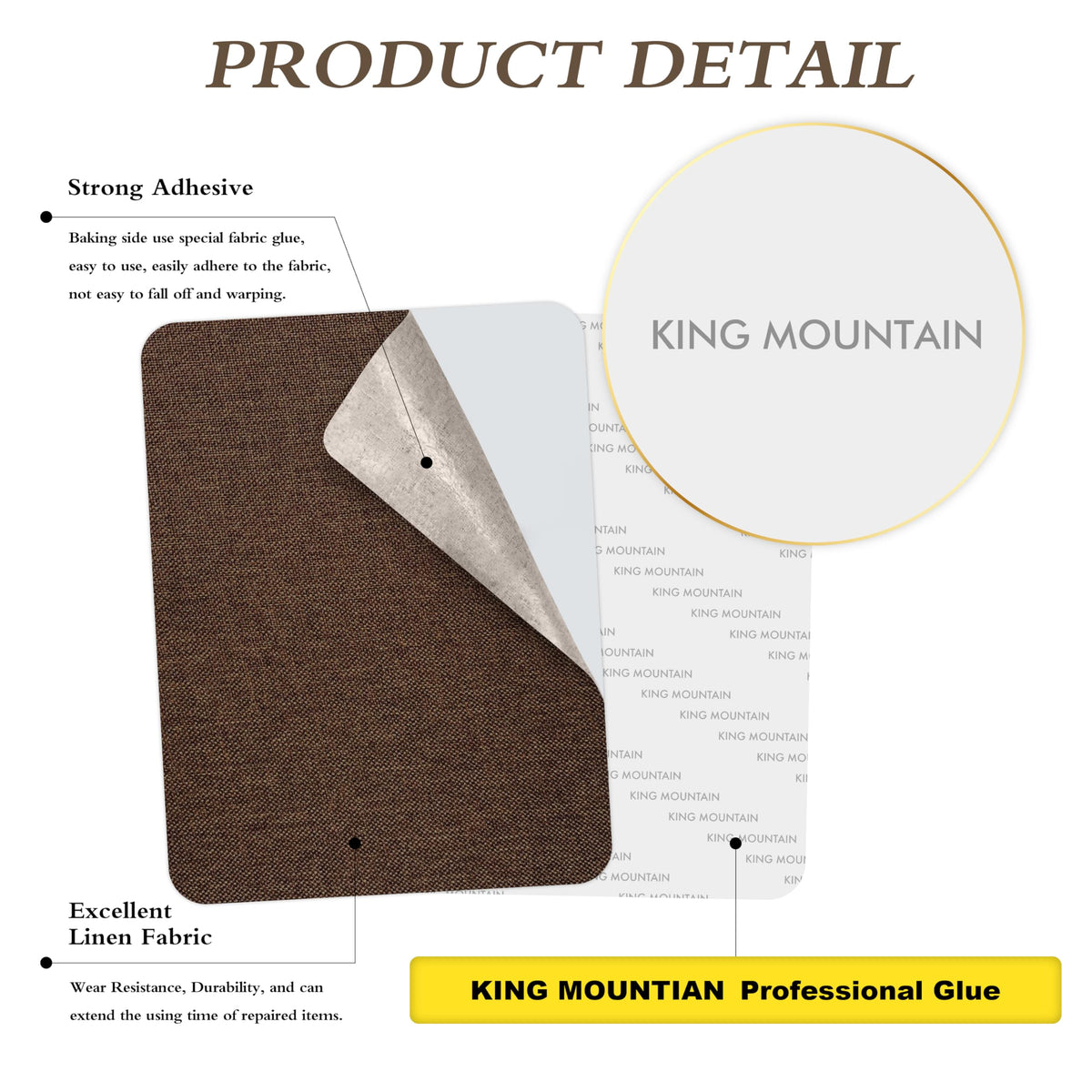 Coarse Linen Repair Patches