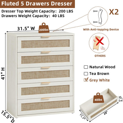 Rattan Dresser for Bedroom