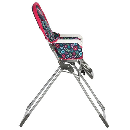 Cosco Kids Highchair for Baby, Simple Foldable High Chair, Convenient, Lightweight, and Compact Design, Flower Garden