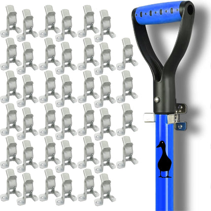 White Spring Grip Clamps