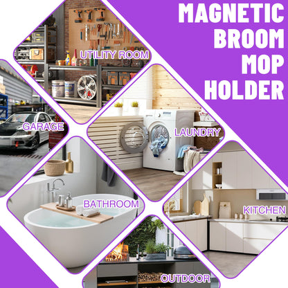 Magnetic Broom Holder Wall Mount