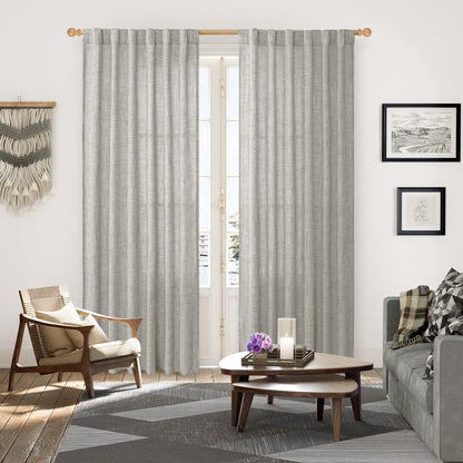 Dark Grey Curtains 52 X 84 Inch (2 Count)